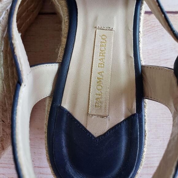 Paloma Barcelo Woven Platform Espadrille Sandals - Picture 8 of 15